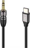 J&D USB C to 3.5mm Audio Aux Cable  3.3 Feet  for