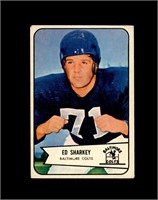 1954 Bowman #109 Ed Sharkey VG to VG-EX+