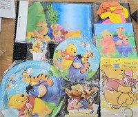 $14 Lot of 8 Packs  Items Winne The Pooh Party Kit