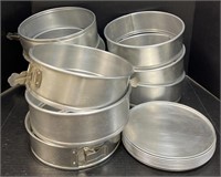 (9) Springform 9in Round Cake Pans