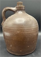 Antique Brown Glazed Moonshine Jug