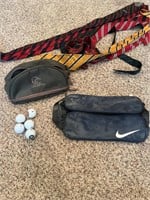 Nike bag with mince ties and ducks unlimited bag/