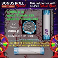 1-5 FREE BU Nickel rolls with win of this 2005-p O