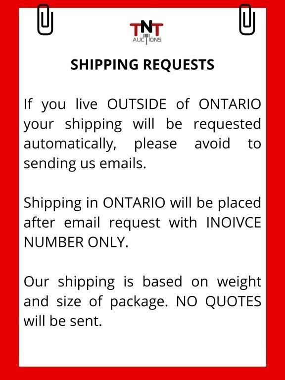 SHIPPING RULES - READ BEFORE BID!