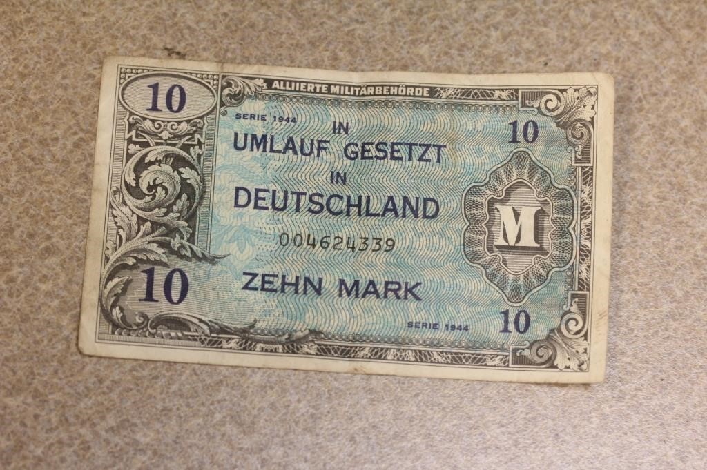 1944 Germany Military Allied MPC Currency