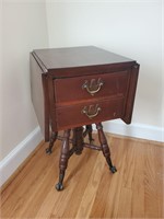 Ball and claw drop leaf side table