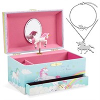 Jewelkeeper Unicorn Music Box & Little Girls Jewel