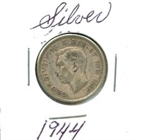 1944 Canadian Silver Quarter