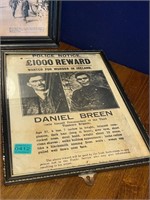 Three Framed Prints, Daniel Breen Capture Reward,