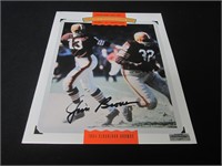 Jim Brown Signed Foldup Poster Heritage COA