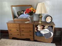 Dresser w/ Mirror & Items