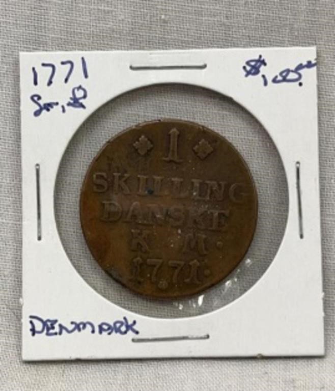 1771 (F12) Denmark 1 Skilling
