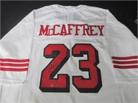 49ERS CHRISTIAN MCCAFFREY SIGNED JERSEY COA