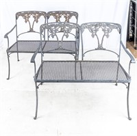Furniture Lot of Two Outdoor Patio Benches