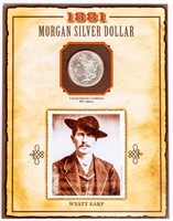 Coin 1881-S  Morgan Silver $  BU Wyatt Earp