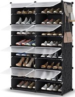 SEALED-Shoe Rack, 8 Tier Shoe Storage Cabinet 32 P