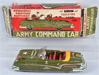MARX Tin Friction ARMY COMMAND CAR w/ BOX