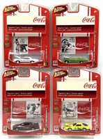 (4) 1:64 2007 RC2 Johnny Lightning Coca-Cola Lot