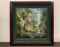 James Coleman Artist Proof, Tropical Cottage Scene