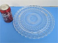 Vintage Footed Glass Cake Stand