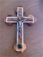 Jerusalem holy land handcarved olive wood cross