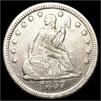 1857-S Seated Liberty Quarter NICELY CIRCULATED