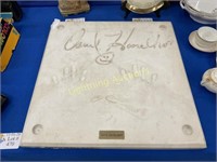 DAVID HASSELHOF SIGNED PLAQUE WITH HANDPRINTS