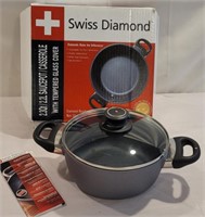 Swiss Diamond 2.3qt sauce pot / casserole - new