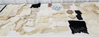 Vintage lace, handkerchiefs, doilies, baby dress,