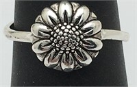 Sterling Silver Flower Ring