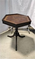 Hexagonal Walnut Side Table