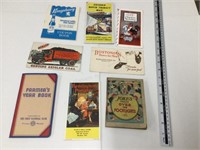 Paper advertising items and books