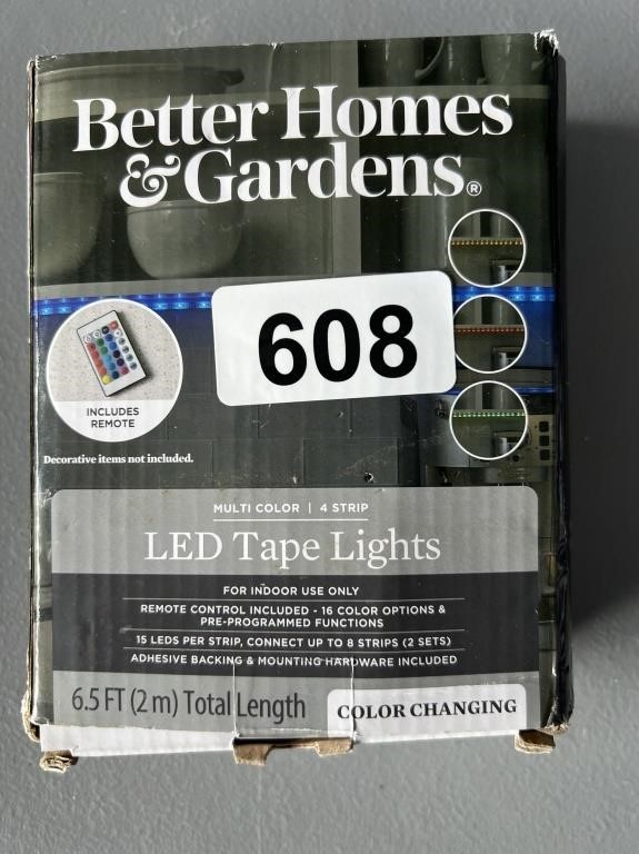 6.5' LED Tape Lights w/Remote U241