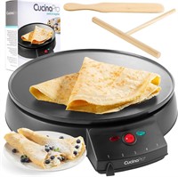 12 Electric Crepe Maker with Extras