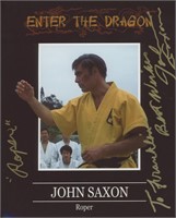 Enter the Dragon John Saxon signed movie photo