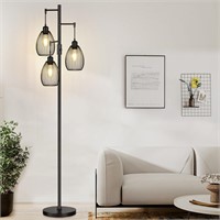 Industrial LED Floor Lamp, 800 Lumens