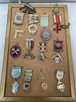 Selection of Masonic Badges