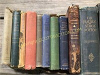 23 vintage hard bound books historical,