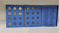 12 silver washing quarters in book