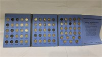 58 silver mercury dimes in book