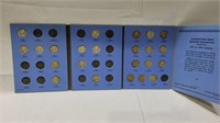 23 silver Washington quarters in book