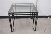 Glass top Side table