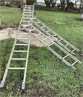 Werner Aluminum Ladder: extension style, 3 pieces
