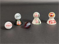 Vintage Coca-Cola Marbles with Stands