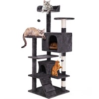 54in Cat Tree Cat Tower for Indoor Cats Plush Cat