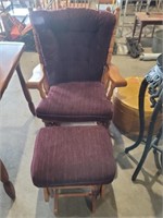 2 Piece - Purple Rocker / Foot Stool