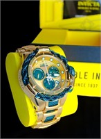 Invicta Subaqua Alpha Green/Gold with Extra Links-