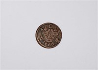 SWEDEN 1/6 ORE LION CROWN KARL XL COIN