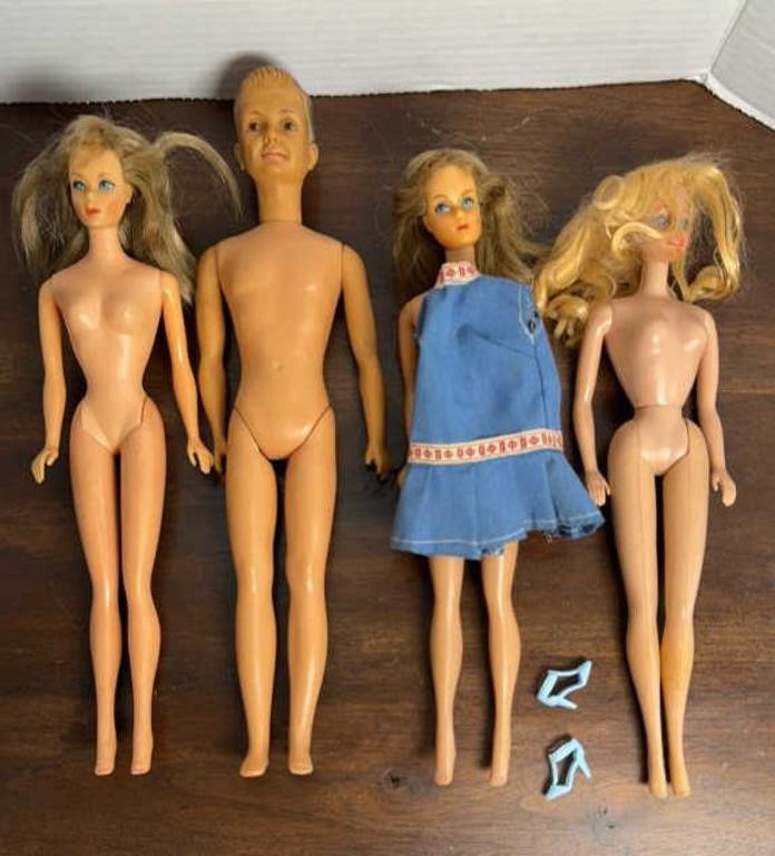 VINTAGE BARBIE DOLLS & IDEAL MAN DOLL