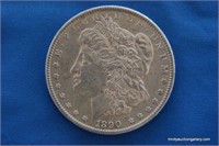 1890 Silver Morgan BU $1 Dollar Coin